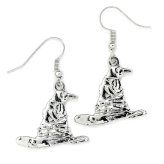 (image for) Harry Potter Silver Plated Sorting Hat Hook Earrings