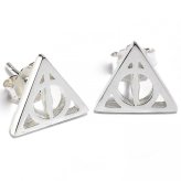 (image for) Harry Potter Sterling Silver Deathly Hallows Stud Earrings