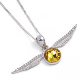 (image for) Harry Potter Sterling Silver Golden Snitch Crystal Necklace