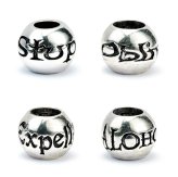 (image for) Harry Potter Silver Plated Spell Bead Charm Set