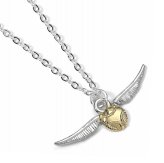 Harry Potter Silver Plated Golden Snitch Necklace (image for) Harry Potter Silver Plated Golden Snitch Necklace