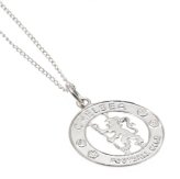(image for) Chelsea FC Sterling Silver Crest Pendant & Chain