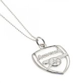 (image for) Arsenal FC Sterling Silver Crest Pendant & Chain