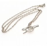 (image for) Arsenal FC Silver Plated Cannon Pendant & Chain