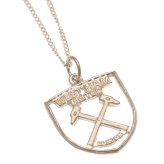 (image for) West Ham United FC Sterling Silver Crest Pendant & Chain