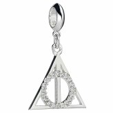(image for) Harry Potter Sterling Silver Deathly Hallows Crystal Charm