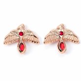 (image for) Harry Potter Rose Gold Plated Fawkes Stud Earrings