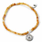 (image for) Harry Potter Stone Bracelet With Sterling Silver Time Turner Charm