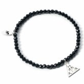 (image for) Harry Potter Stone Bracelet With Sterling Silver Deathly Hallows Charm