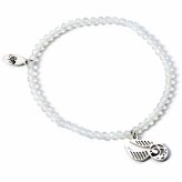 (image for) Harry Potter Stone Bracelet With Sterling Silver Golden Snitch Charm