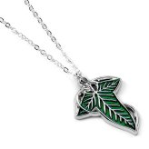 (image for) The Lord Of The Rings Silver Plated Leaf Of Lorien Necklace