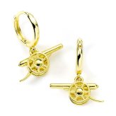 (image for) Arsenal FC Gold Finish Cannon Hoop Earrings