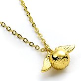(image for) Harry Potter Gold Plated Cute Golden Snitch Necklace