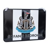 Newcastle United FC No1 Fan Stripe Bedroom Sign (image for) Newcastle United FC No1 Fan Stripe Bedroom Sign