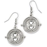 (image for) Harry Potter Silver Plated Time Turner Hook Earrings