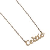 (image for) Celtic FC Gold Plated Name Dropper Necklace