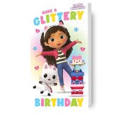 (image for) Gabby's Dollhouse Glittery Birthday Card