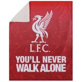 (image for) Liverpool FC Slogan Sherpa Fleece Blanket