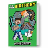 (image for) Minecraft 3D Lenticular Birthday Card