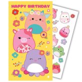 (image for) Squishmallows Birthday Card With Stickers