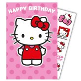 (image for) Hello Kitty Birthday Card With Stickers