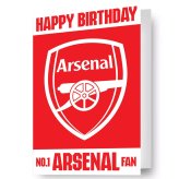 (image for) Arsenal FC 3D Lenticular Birthday Card