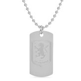 Aston Villa FC Engraved Dog Tag & Chain (image for) Aston Villa FC Engraved Dog Tag & Chain