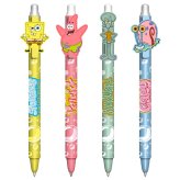 SpongeBob SquarePants 4pk Erasable Gel Pen Set (image for) SpongeBob SquarePants 4pk Erasable Gel Pen Set