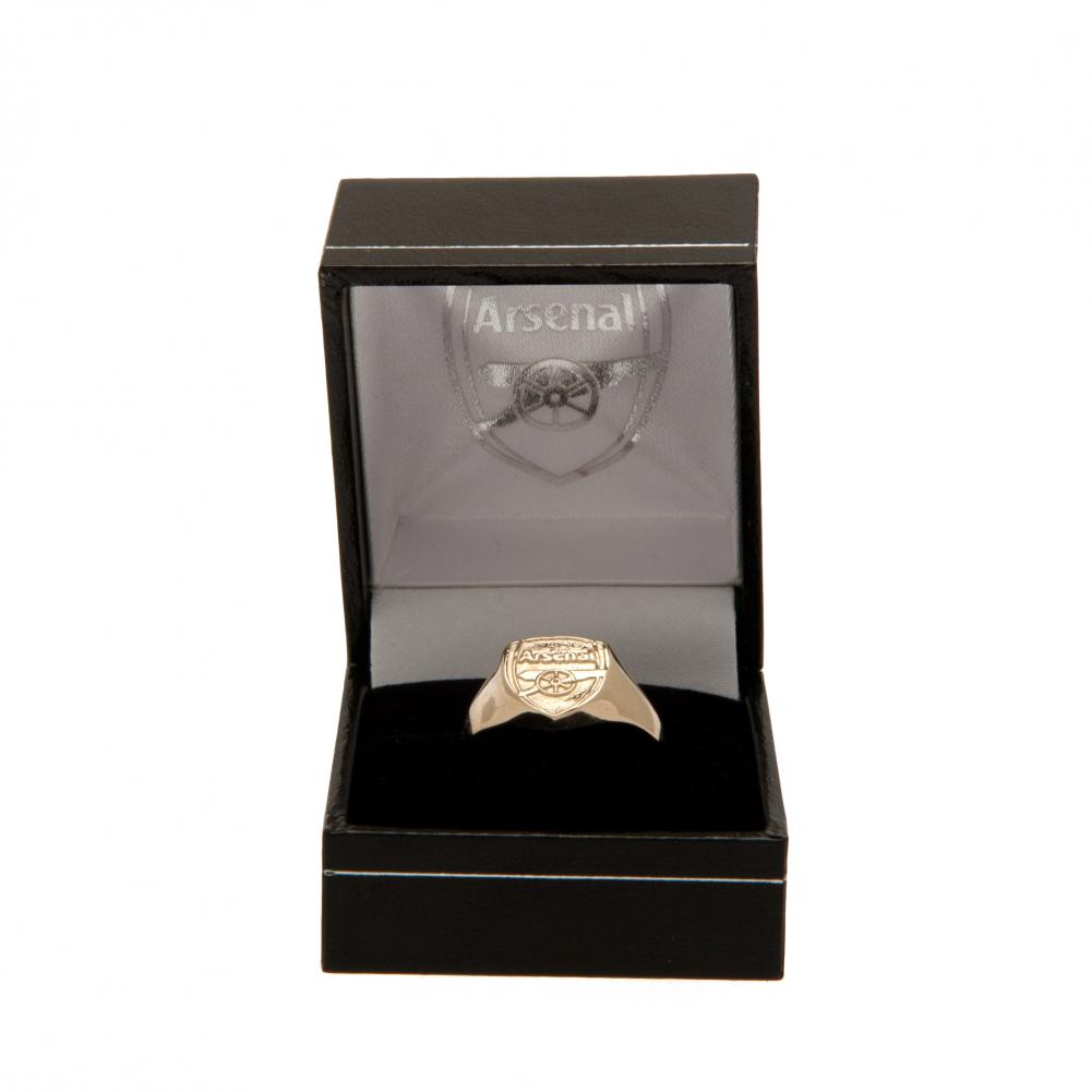 (image for) Arsenal FC 9ct Gold Crest Ring Small