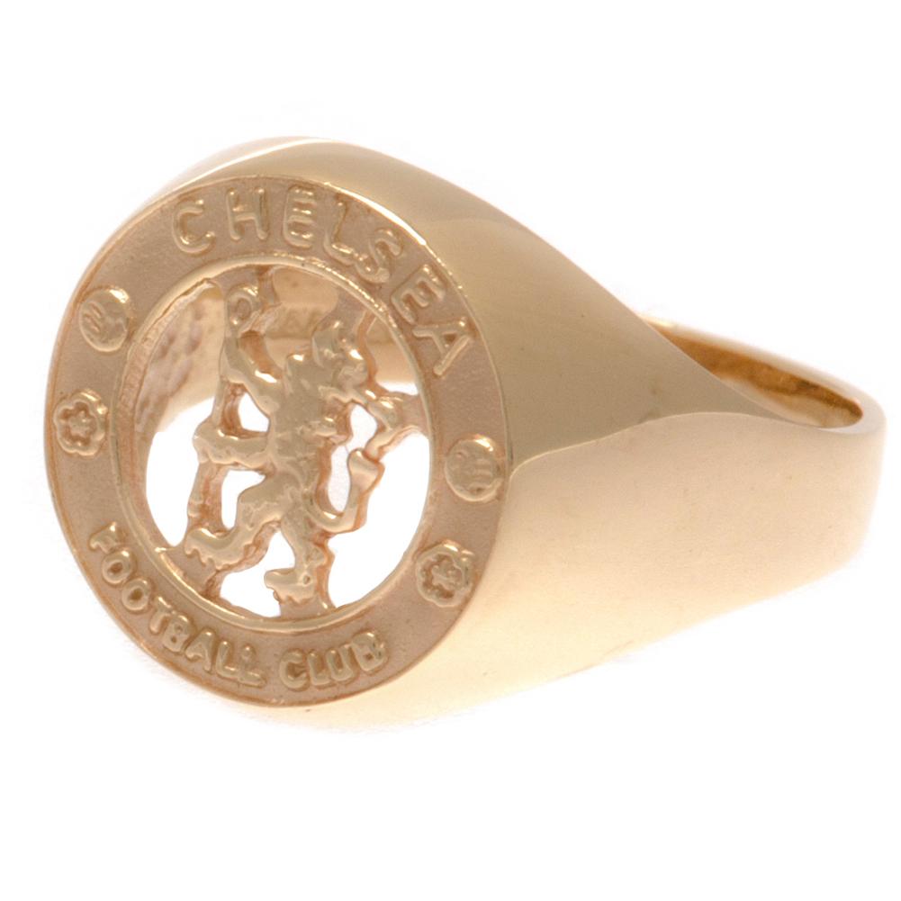 (image for) Chelsea FC 9ct Gold Crest Ring Large