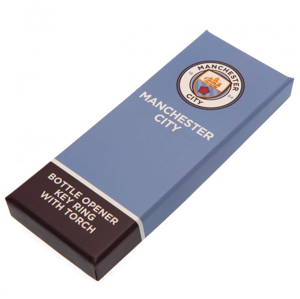 (image for) Manchester City FC Keyring Torch Bottle Opener