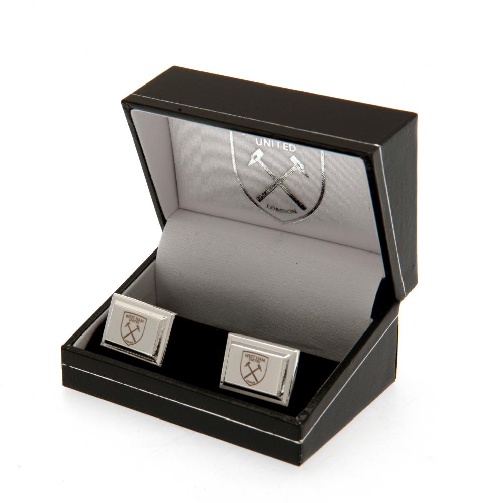 (image for) West Ham United FC Silver Plated Cufflinks