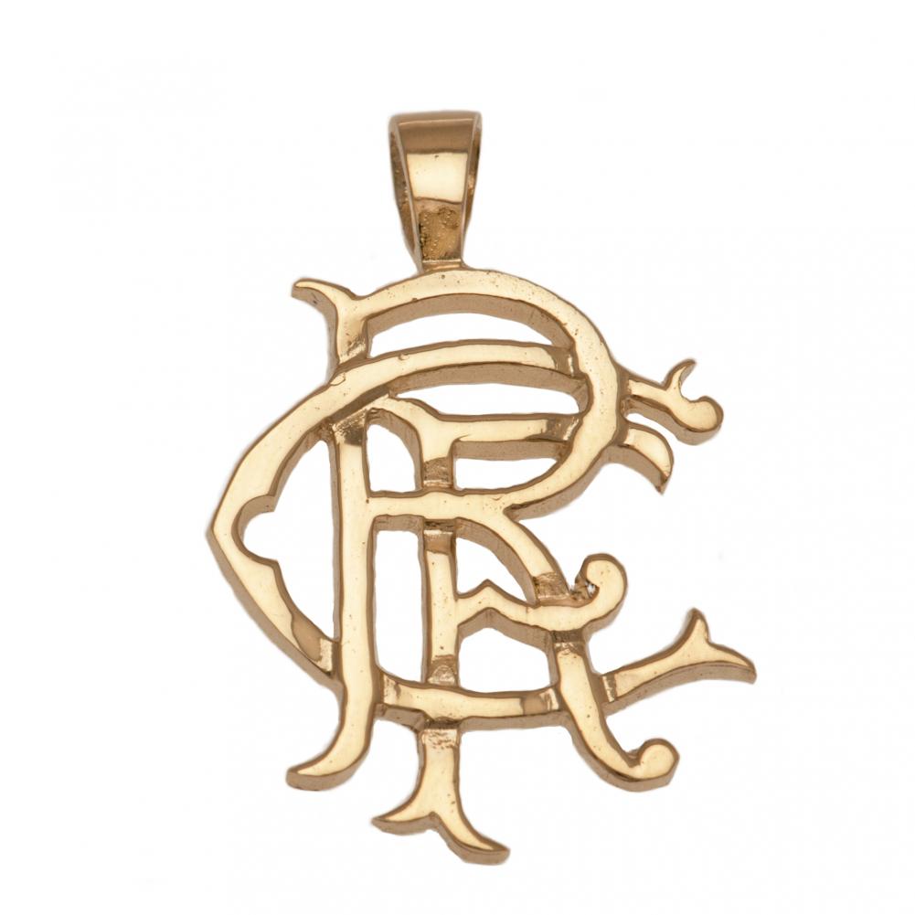 (image for) Rangers FC 9ct Gold Pendant Heavy Large