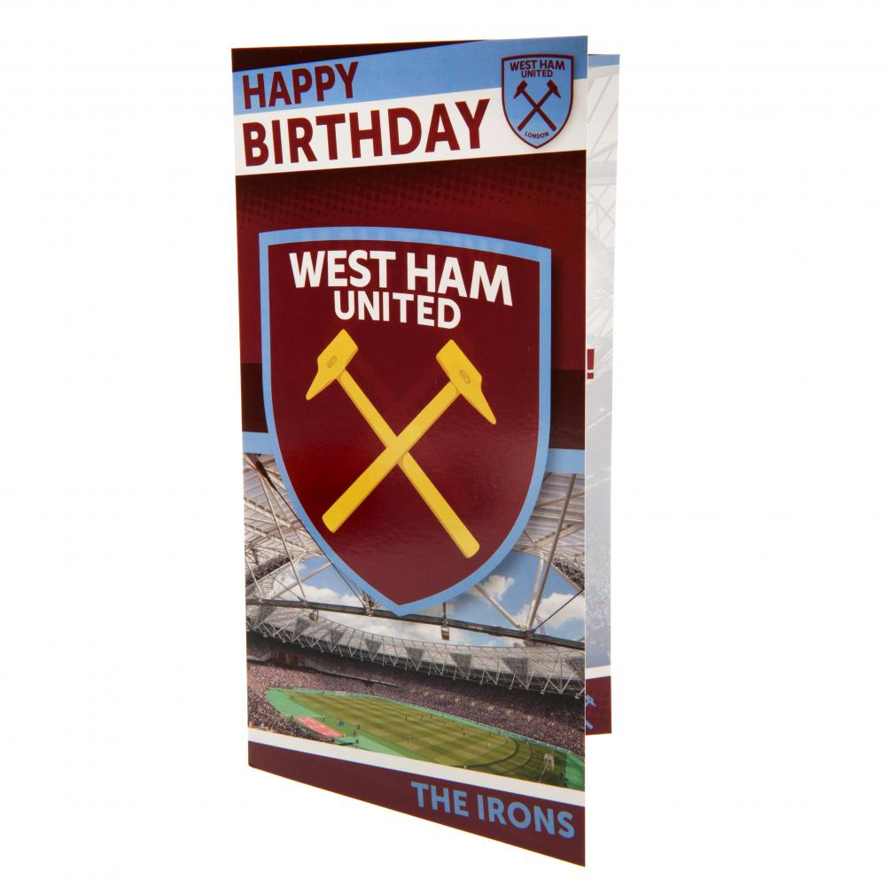 (image for) West Ham United FC Stadium Birthday Card
