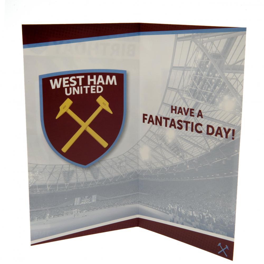 (image for) West Ham United FC Stadium Birthday Card