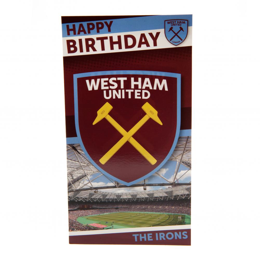 (image for) West Ham United FC Stadium Birthday Card