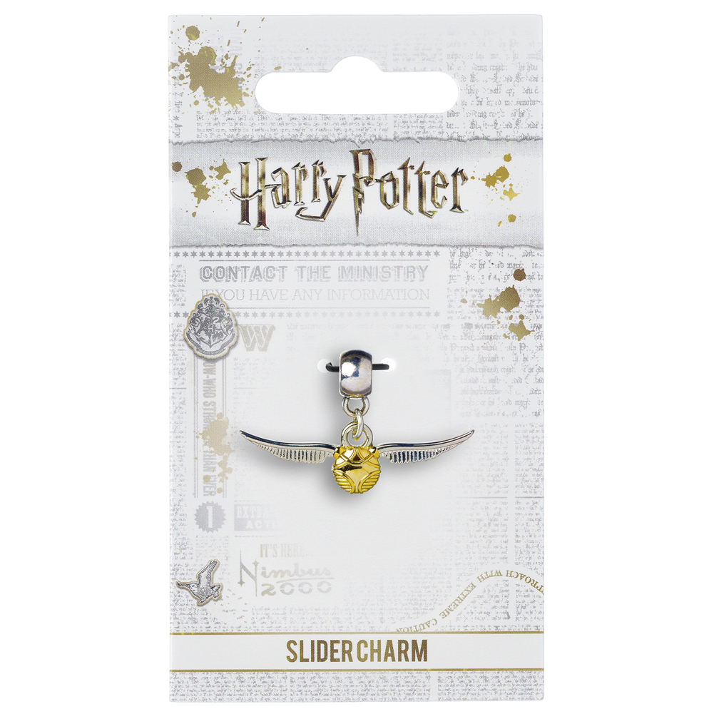 (image for) Harry Potter Silver Plated Golden Snitch Charm