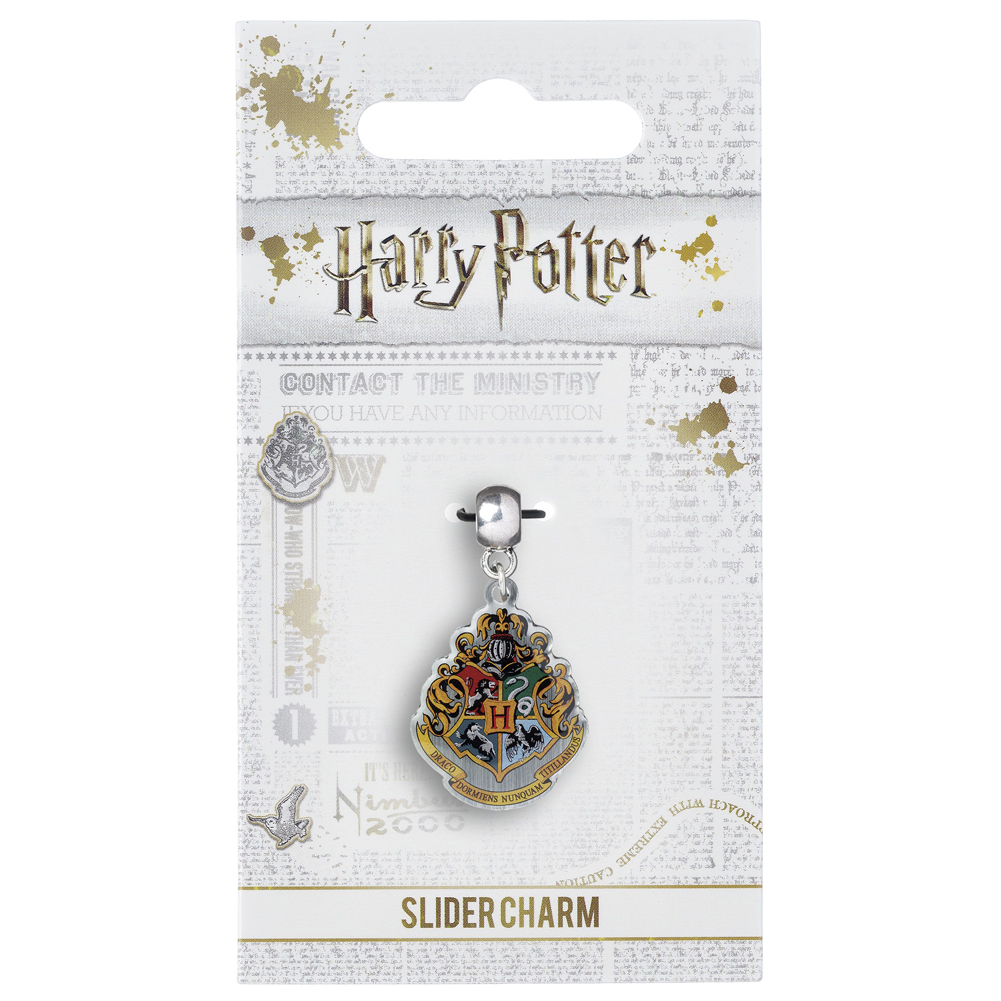 (image for) Harry Potter Silver Plated Hogwarts Crest Charm