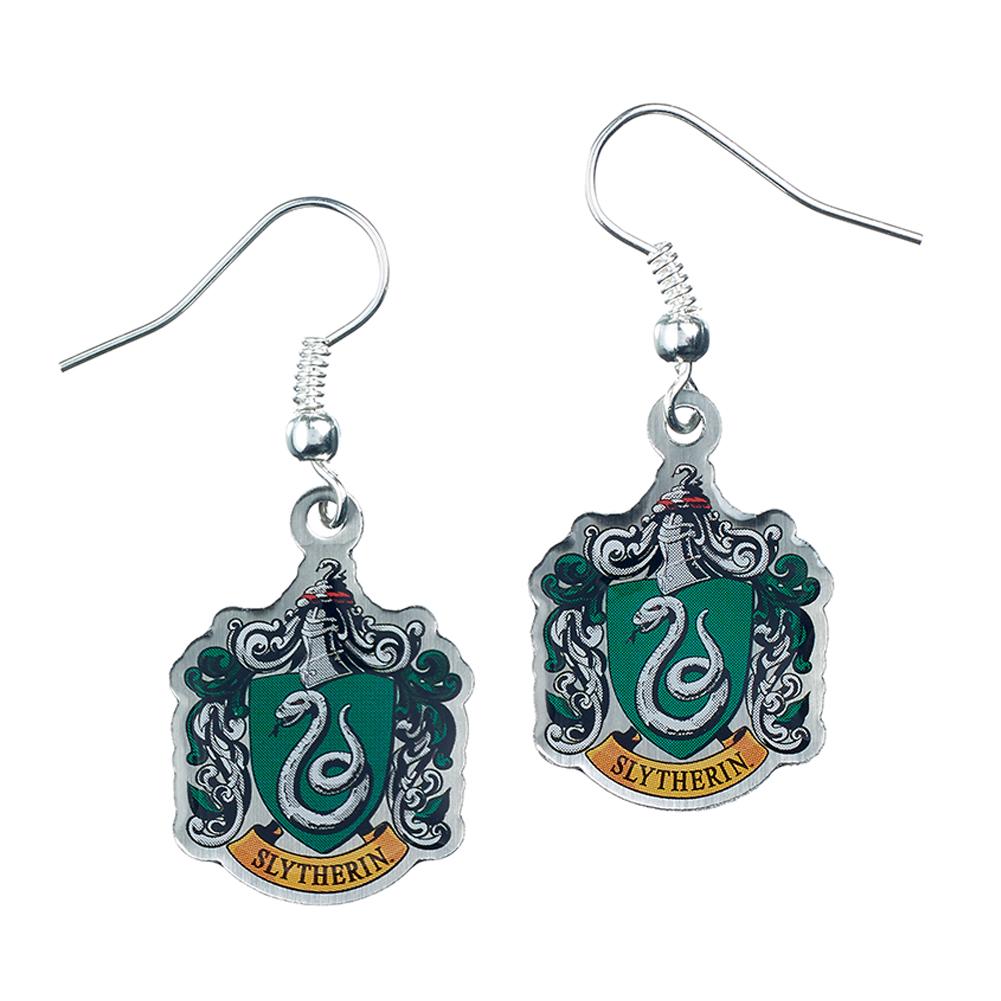 (image for) Harry Potter Silver Plated Slytherin Hook Earrings