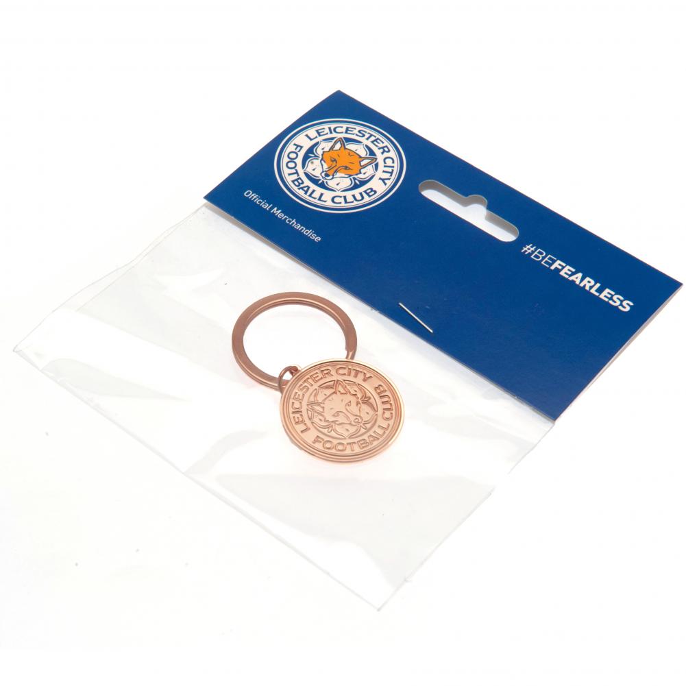 (image for) Leicester City FC Rose Gold Crest Keyring