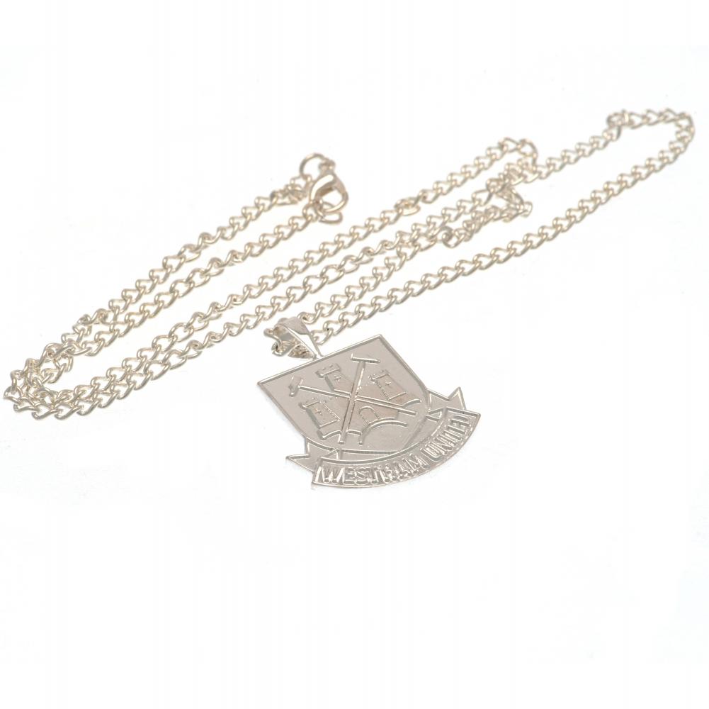 (image for) West Ham United FC Silver Plated Pendant & Chain XL CT
