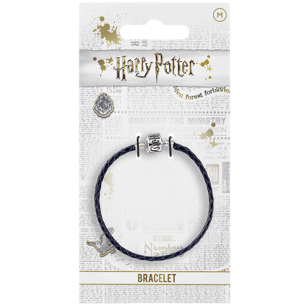 (image for) Harry Potter Leather Charm Bracelet Black M