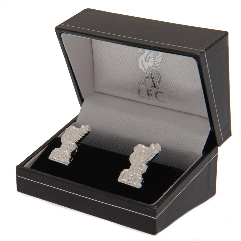 (image for) Liverpool FC Silver Plated Formed Liverbird Cufflinks