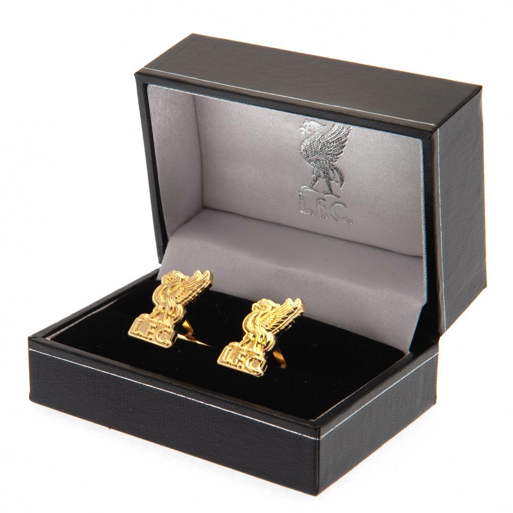 (image for) Liverpool FC Gold Plated Liverbird Cufflinks