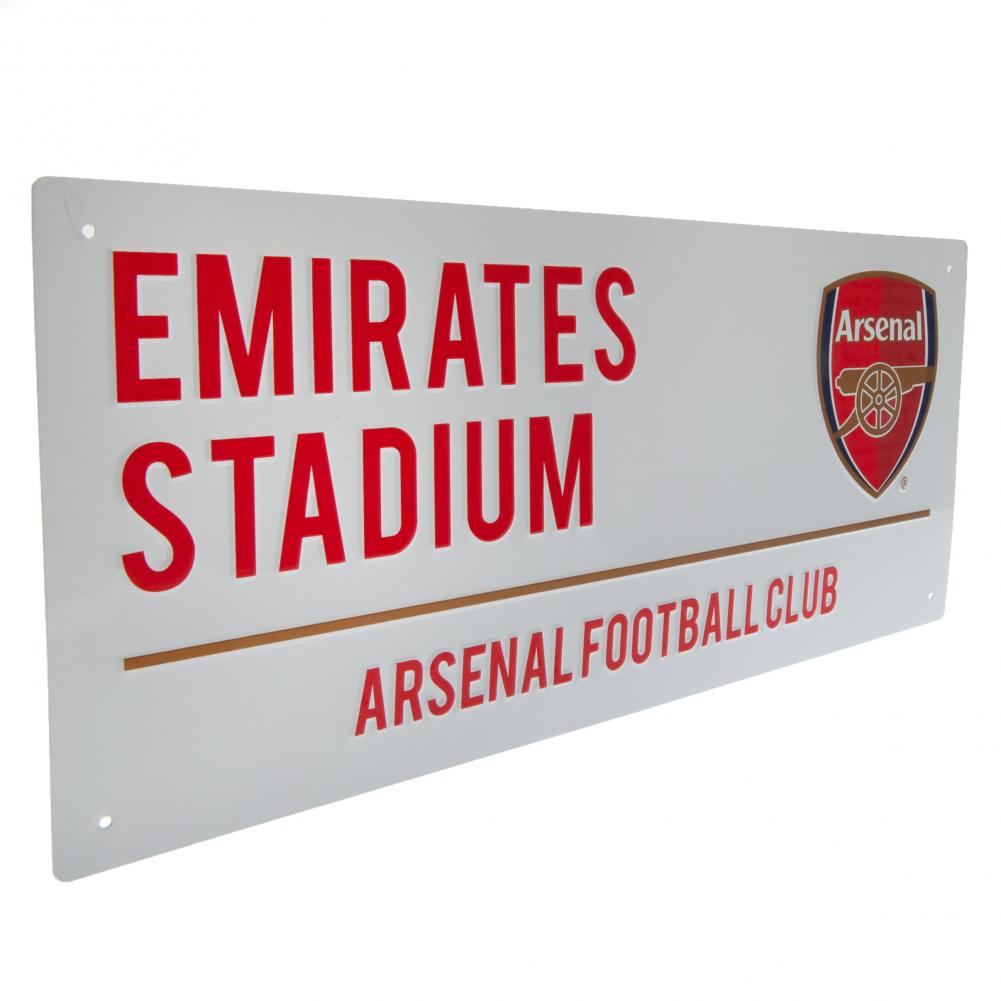 (image for) Arsenal FC White Street Sign
