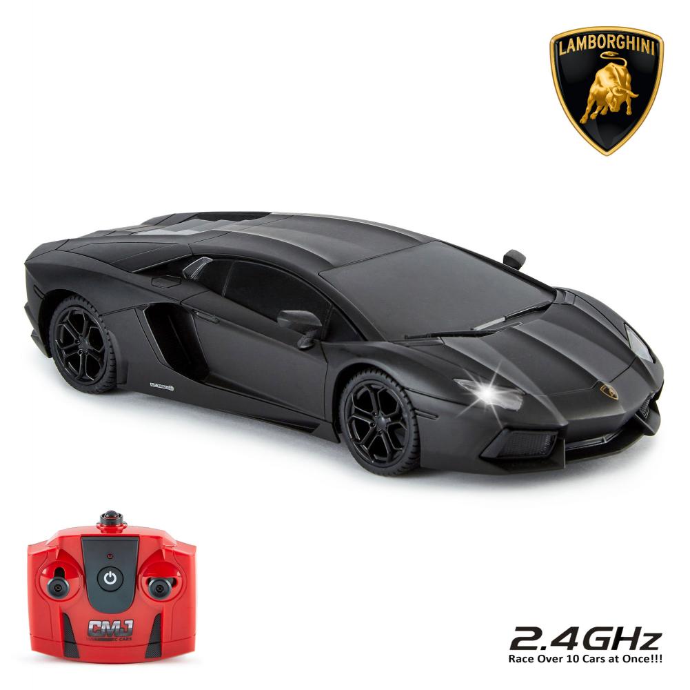 (image for) Lamborghini Aventador Radio Controlled Car 1:24 Scale Black
