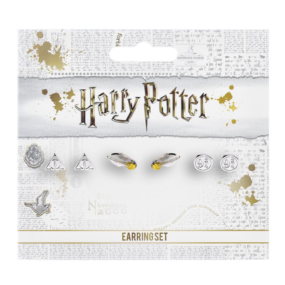 (image for) Harry Potter Silver Plated Stud Earring Set