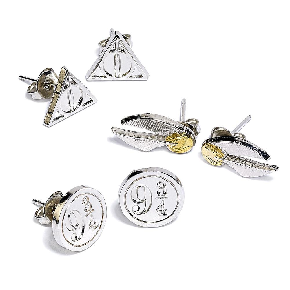 (image for) Harry Potter Silver Plated Stud Earring Set
