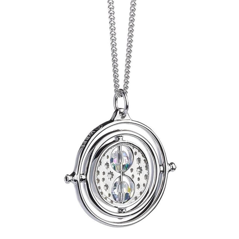 (image for) Harry Potter Sterling Silver Time Turner Crystal Necklace