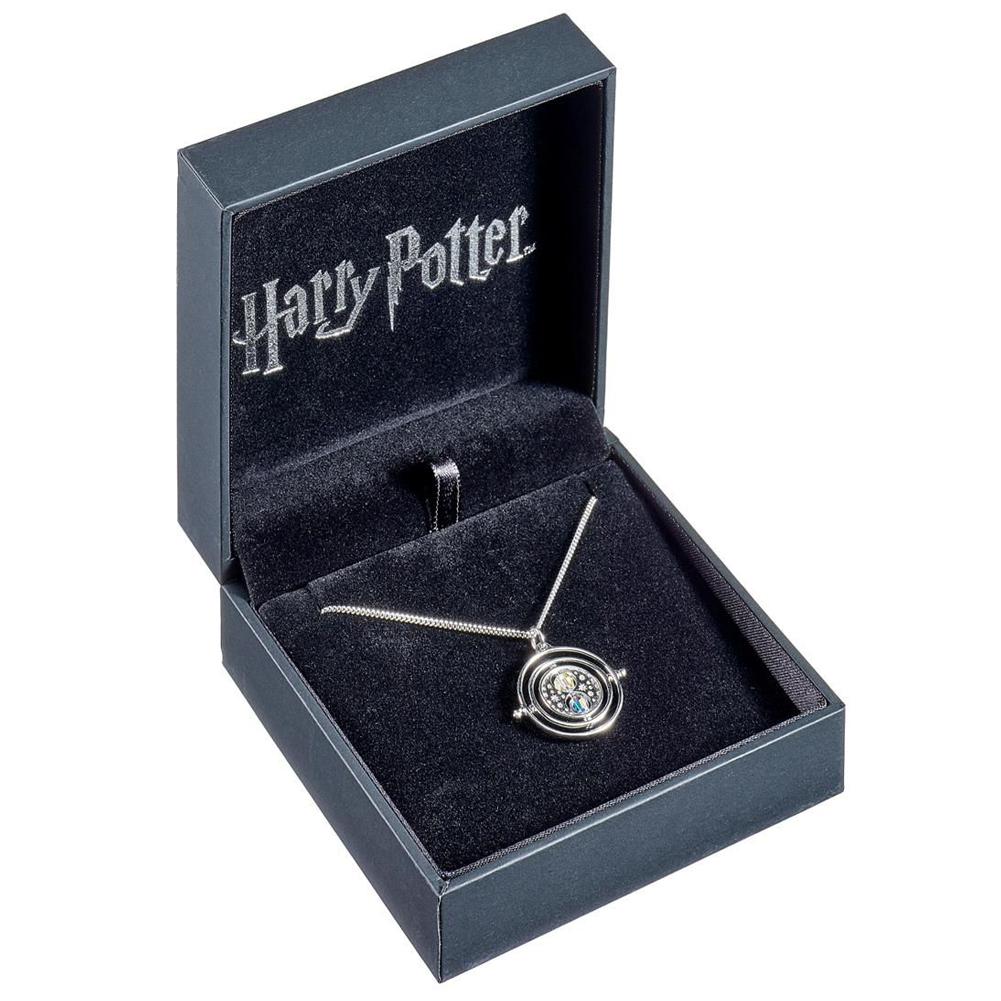 (image for) Harry Potter Sterling Silver Time Turner Crystal Necklace